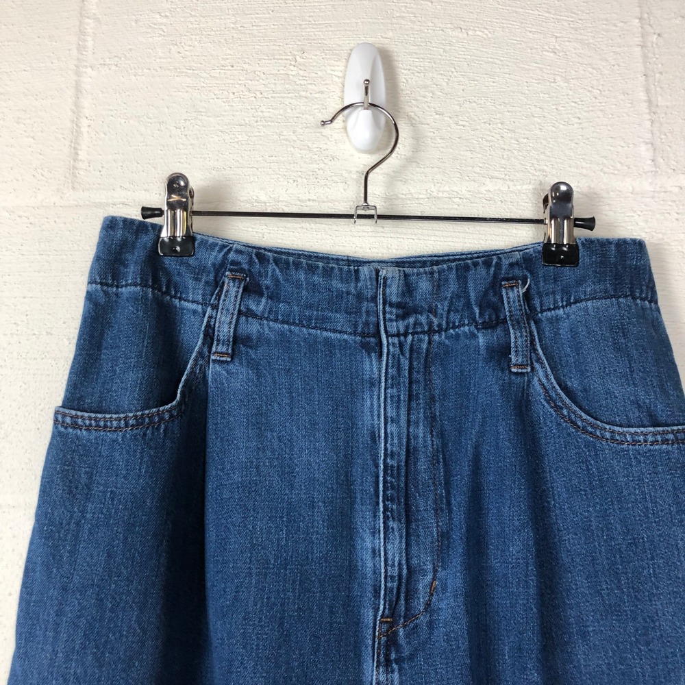 Uniqlo Womens Tapered Belted Pleated Jeans Size‎ 26 Blue MISSING BELT - Picture 9 of 15
